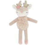 Bieco Kuscheltier Reh Ella mit Rassel | Baby Kuscheltier ab 0 Monate Stofftier  2.Plüschtier Reh rentier