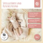 Bieco Kuscheltier Reh Ella mit Rassel | Baby Kuscheltier ab 0 Monate Stofftier  2.Plüschtier Reh rentier – Bild 7
